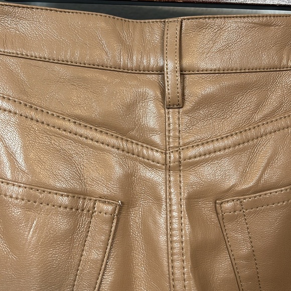 Wilfred Faux Leather Vegan Tan Melina Pants size 2 - Picture 8 of 15